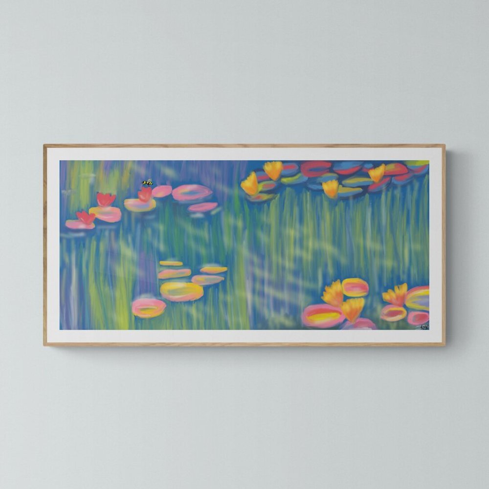 Glittering Koi Fish | Nature | Modern Wall Art Decor | Minimalist Digital Prints